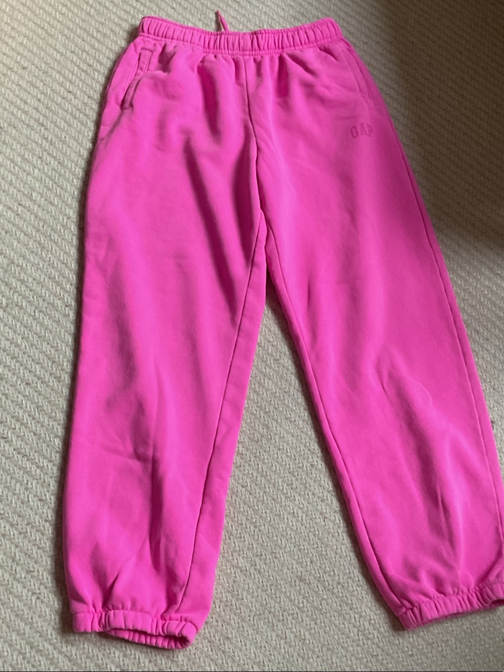 GAP Kids Bright Pink Fleece Joggers